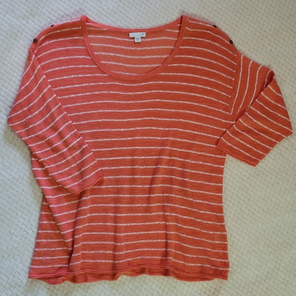 J. Jill tissue sweater beach resort linen blend🏵 - Picture 8 of 13